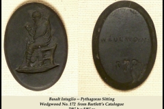 Basalt Intaglio Seated man Wedgwood 172